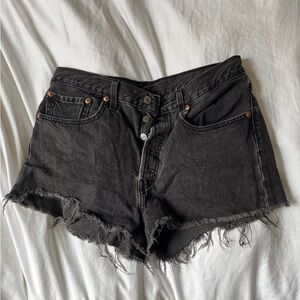 Black Denim Women's Shorts